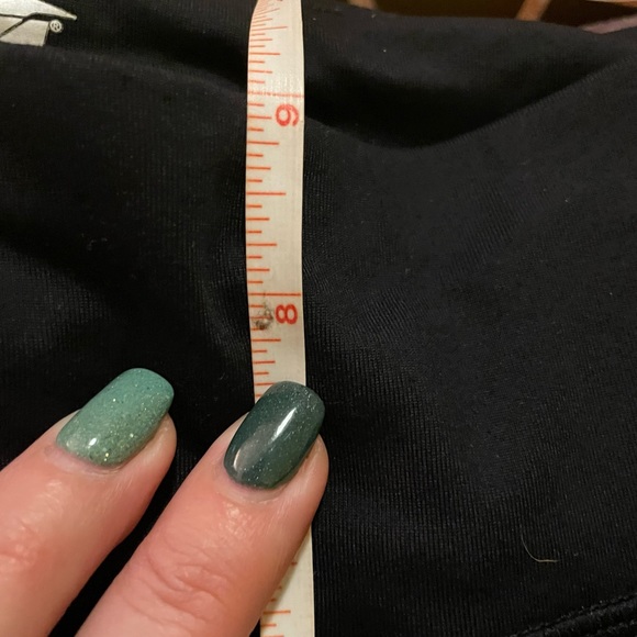 Avia Full Length Mesh & Lace Leg Cutout Insets Black Legging Sz XS / XCH 0-2 - Picture 10 of 14